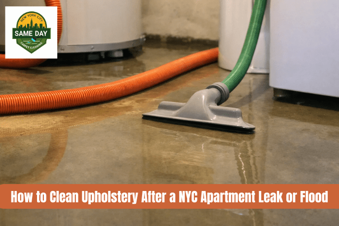 How to Clean Upholstery After a NYC Apartment Leak or Flood