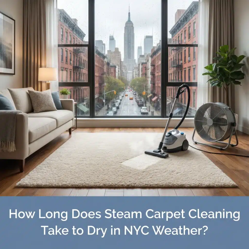 How Long Does Steam Carpet Cleaning Take to Dry in NYC Weather