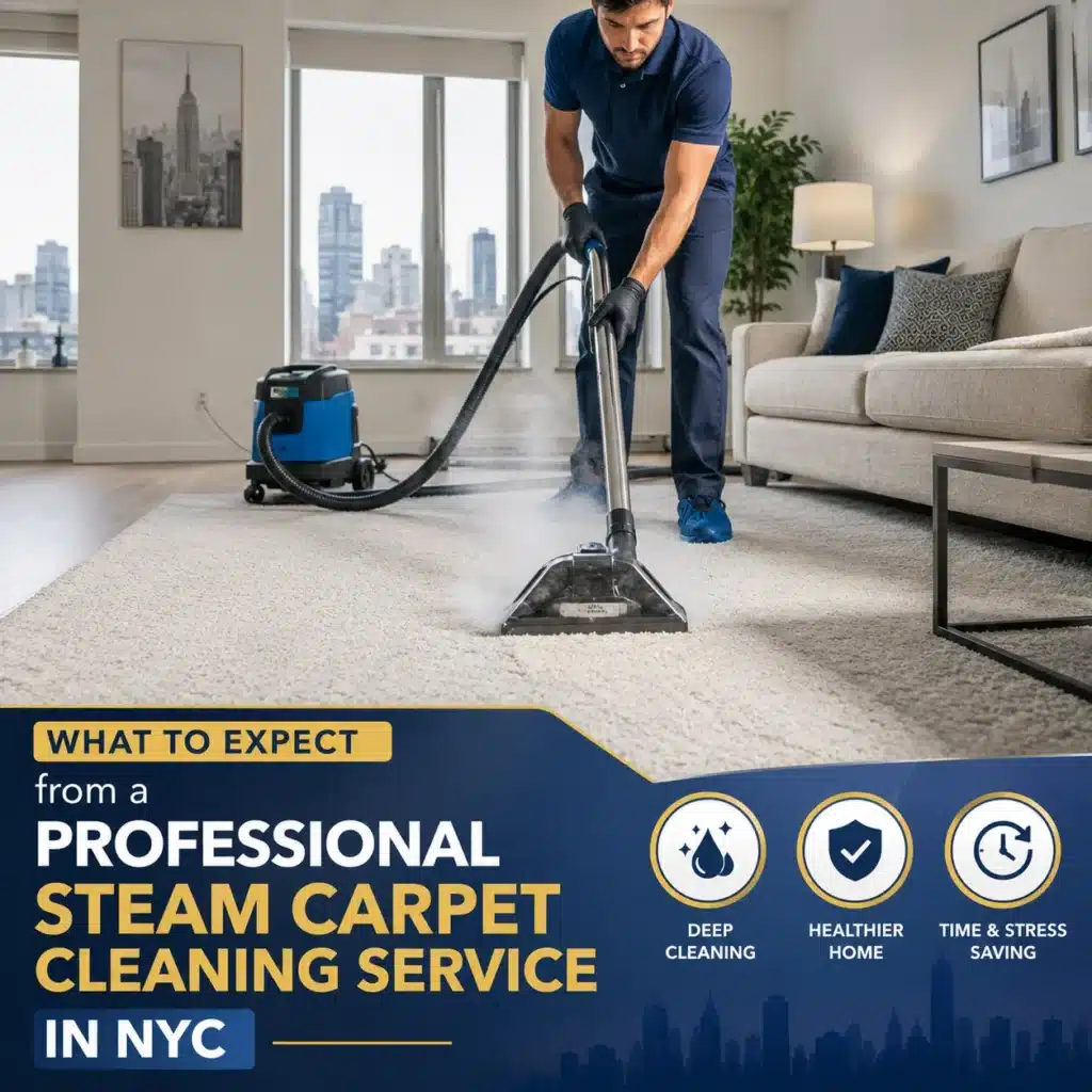 What to Expect from a Professional Steam Carpet Cleaning Service in NYC